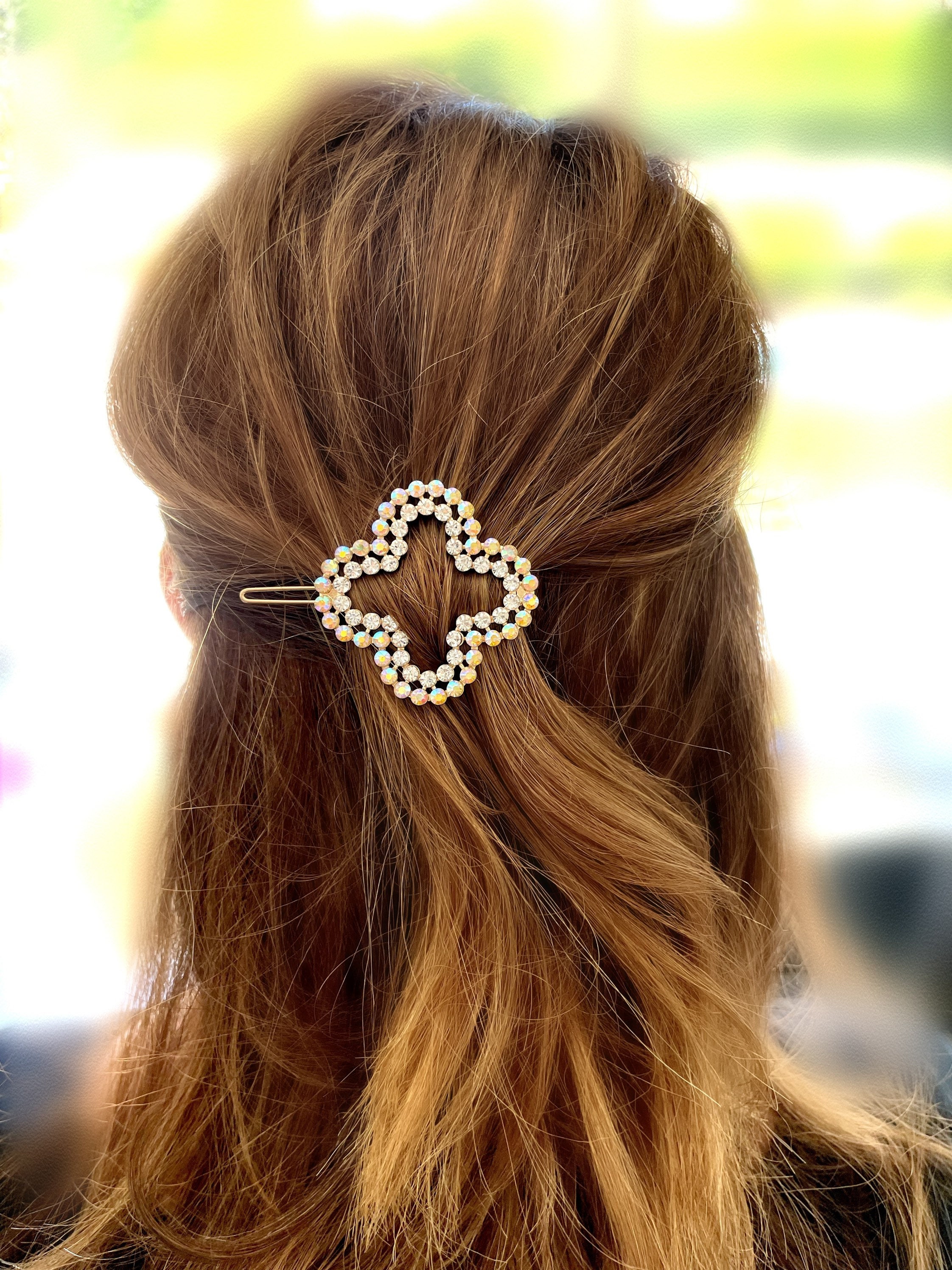 Crystal Hair Clip Geometric Hair Clip Simple Hair Clip Etsy UK