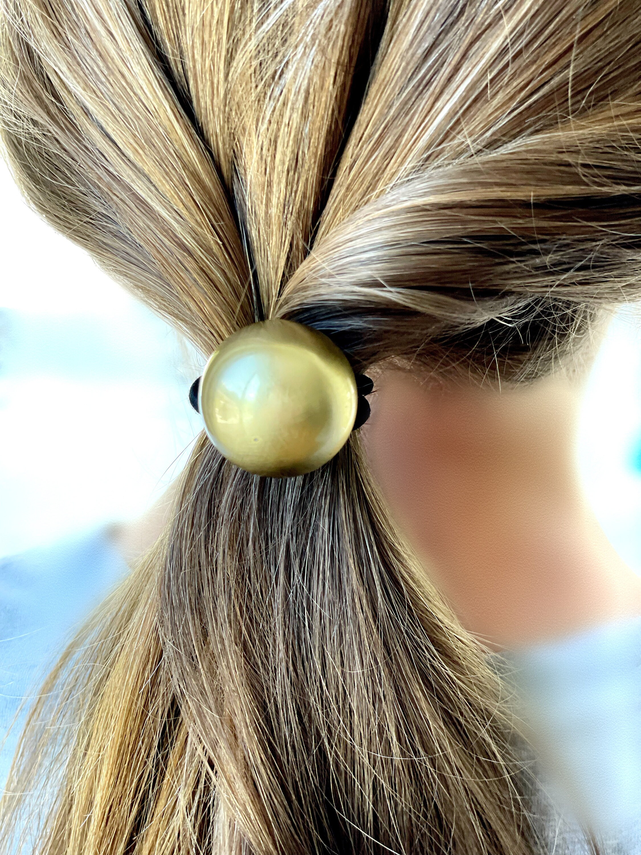 Geometric Hair Tie Bobble Hair Tie Minimalist Hair Ball - Etsy