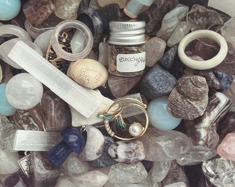 Lunar Witchcraft Confetti Scoop, Water Witch Confetti Scoop, Cosmic Witch Mystery Bag, Lunar Witch Kit, Witchy Mystery Box, Charm Casting