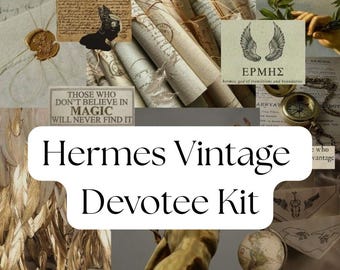 Hermes Worship Vintage Bundle, Vintage Witchcraft Tools, Hellenic Witch Mystery Bundle, Hermes Devotee Worship Kit, Hermes Worship Witch Kit