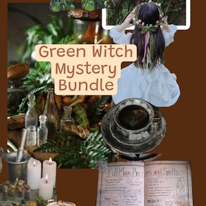 Green Witch Mystery Box, Vintage Witchcraft Tools, Cottage Witch Mystery Bundle, Beginner Spellwork Kit, Secondhand Garden Witch Kit