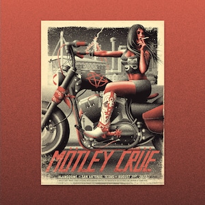 Gira por el estadio Mötley Crüe 2022 - Cartel de San Antonio - Alamodome