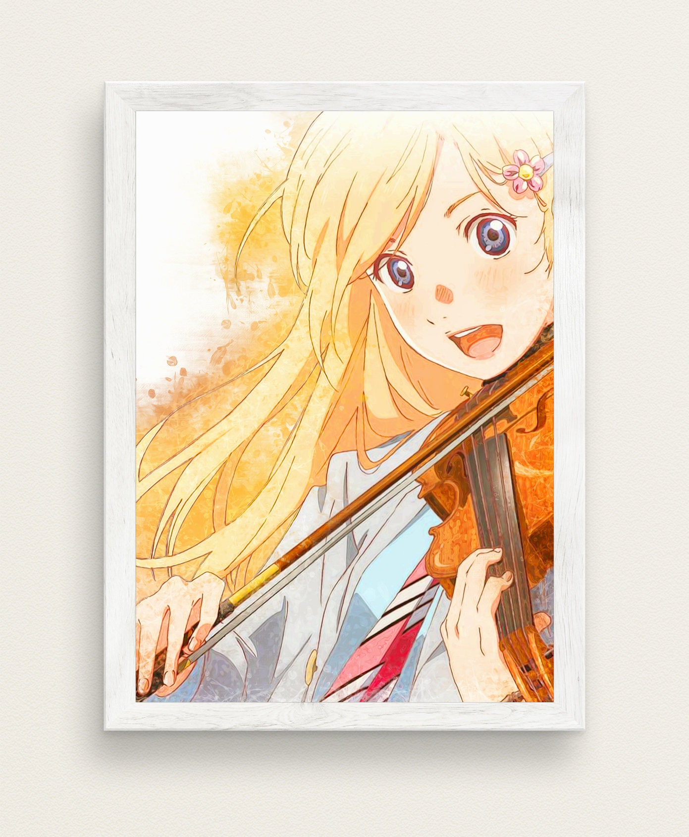 Anime Kaori Print Your Lie In April Poster Anime Print Anime Etsy