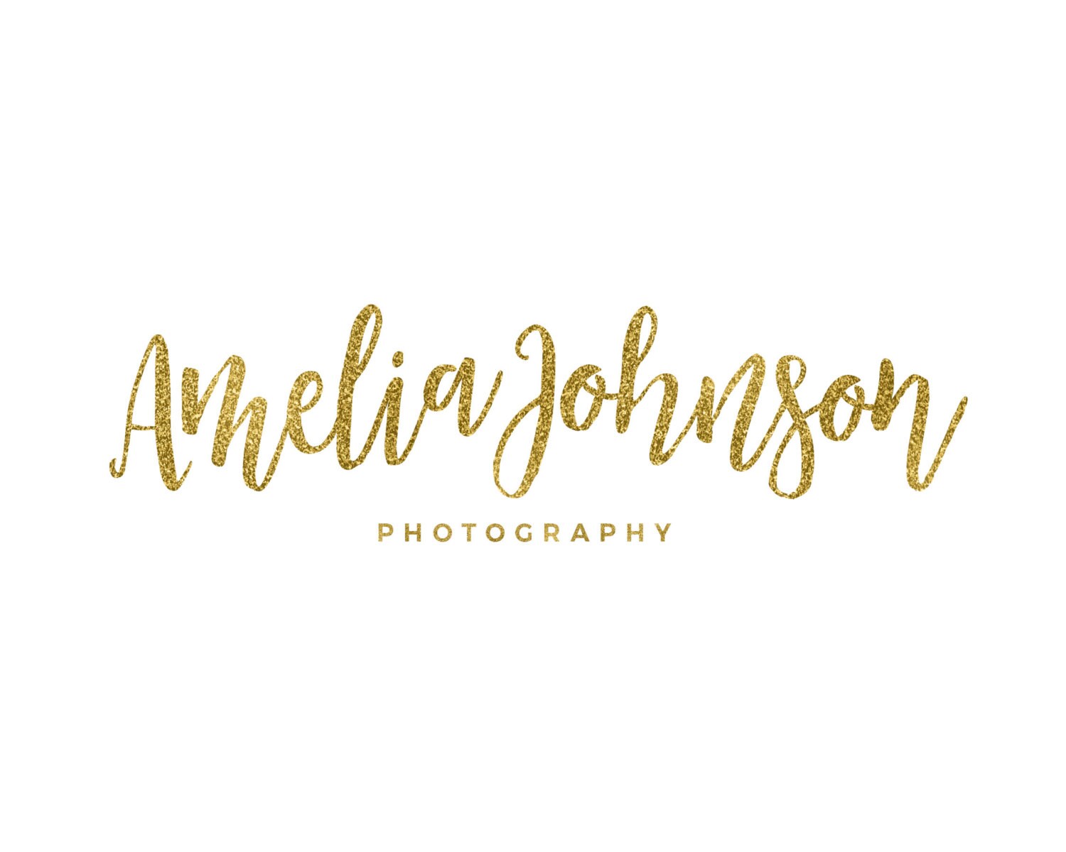 Gold Logo Photography Logo Design Cursive Logo Gold Etsy