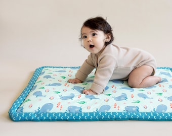 Ocean first baby blanket, organic cotton blanket