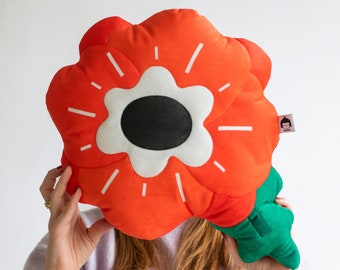 Poppy Flower Cushion - LIMITED EDITION