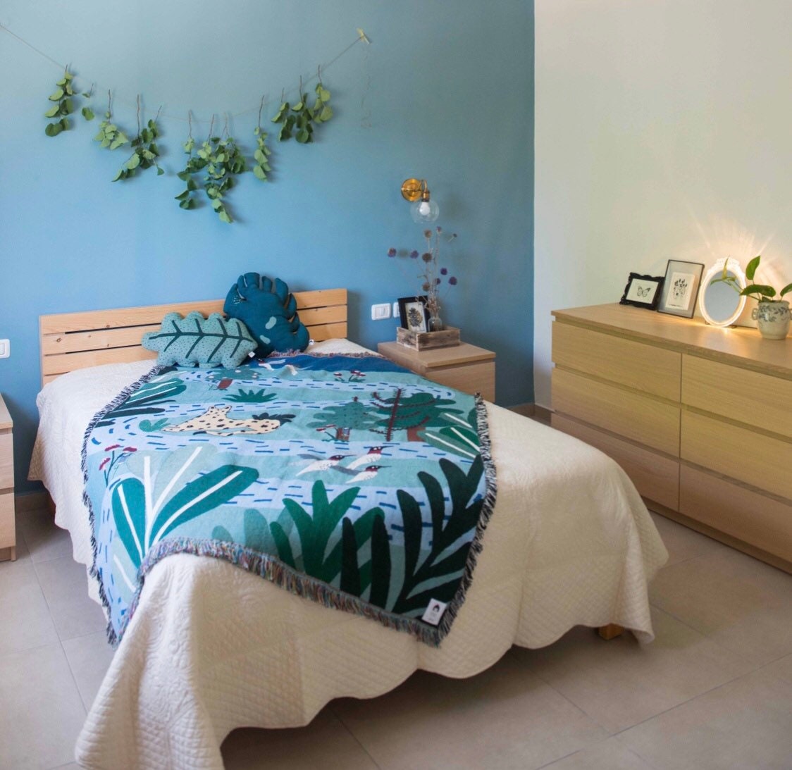 Genesis - Tissé Jeter Couverture- Jour 2, Décor Mural, Art Abordable