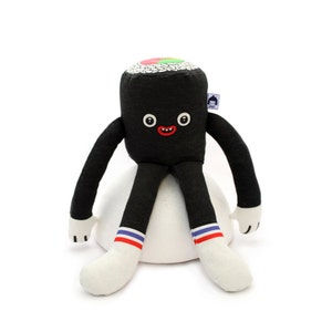 Sitting Maki Peluche Toy, jouet designer, plushie, sushi amour image 1