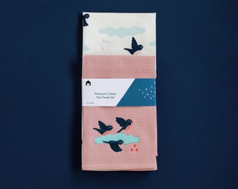 Animal themed Tea Towels, Birds Tea Towels, Kitchen Towels