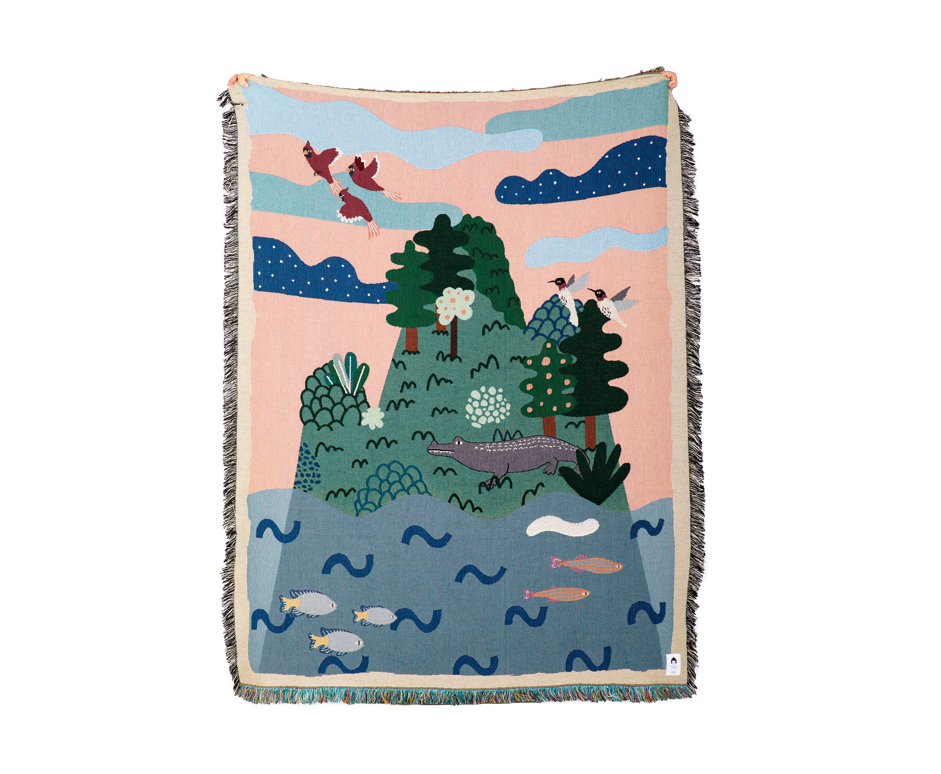 Genesis - Couverture Tissée Jour 5, Art Abordable, Couvre-Lit