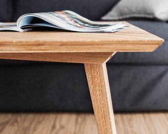Modern herringbone coffee table