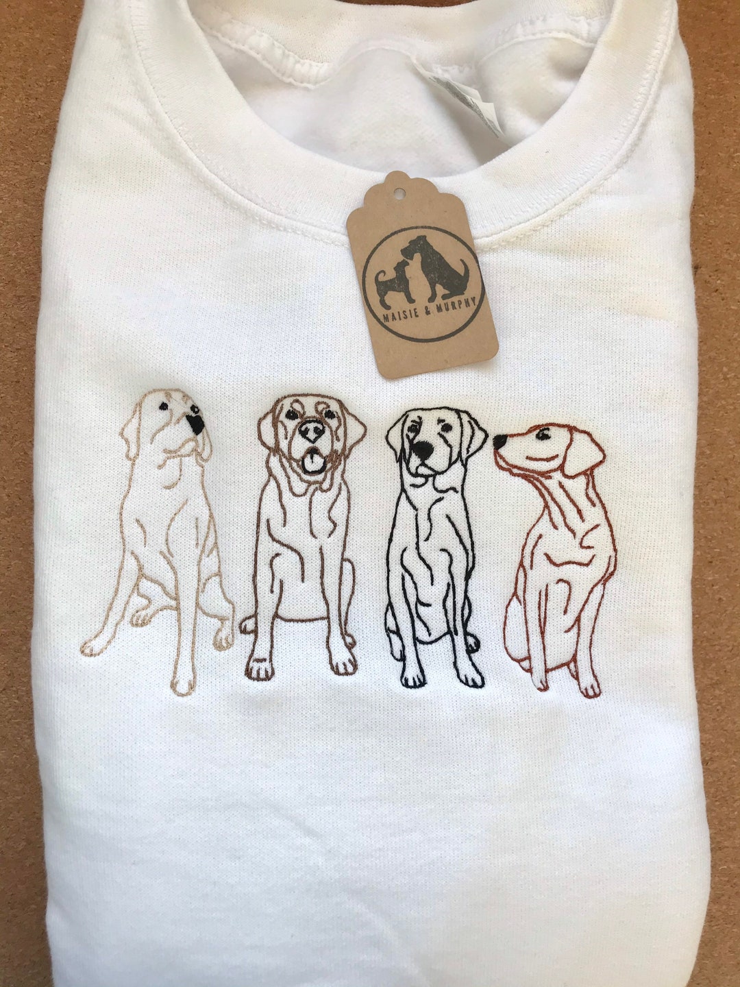 Embroidered Labrador Retriever Sweatshirt Gifts for Lab - Etsy UK