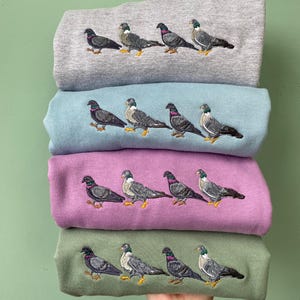 Sudadera con paloma bordada: regalos de aves para los amantes de las palomas. La sudadera con paloma bordada de la ciudad es el regalo perfecto para los amantes de la naturaleza.