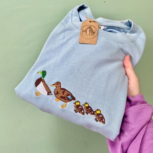 Itsy Bitsy Boys Green Pullover Sweatshirt - Embroidered Mallard Duck