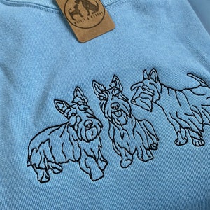 Sweatshirt Vintage "Scottish Terrier" Drôle Et Coquin - Cadeau De Noël Pour Amateurs De Chiens - Coupe Classique - 241 G - 11