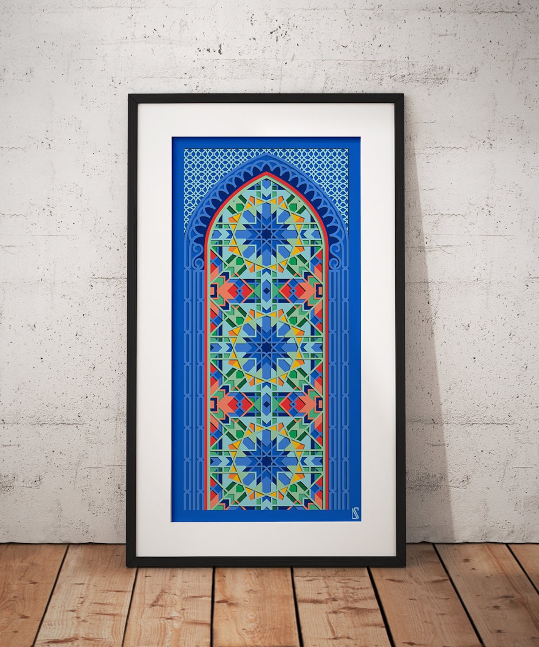 Printable Islam Wall Art / Art Deco Geometry Digital Download / Modern