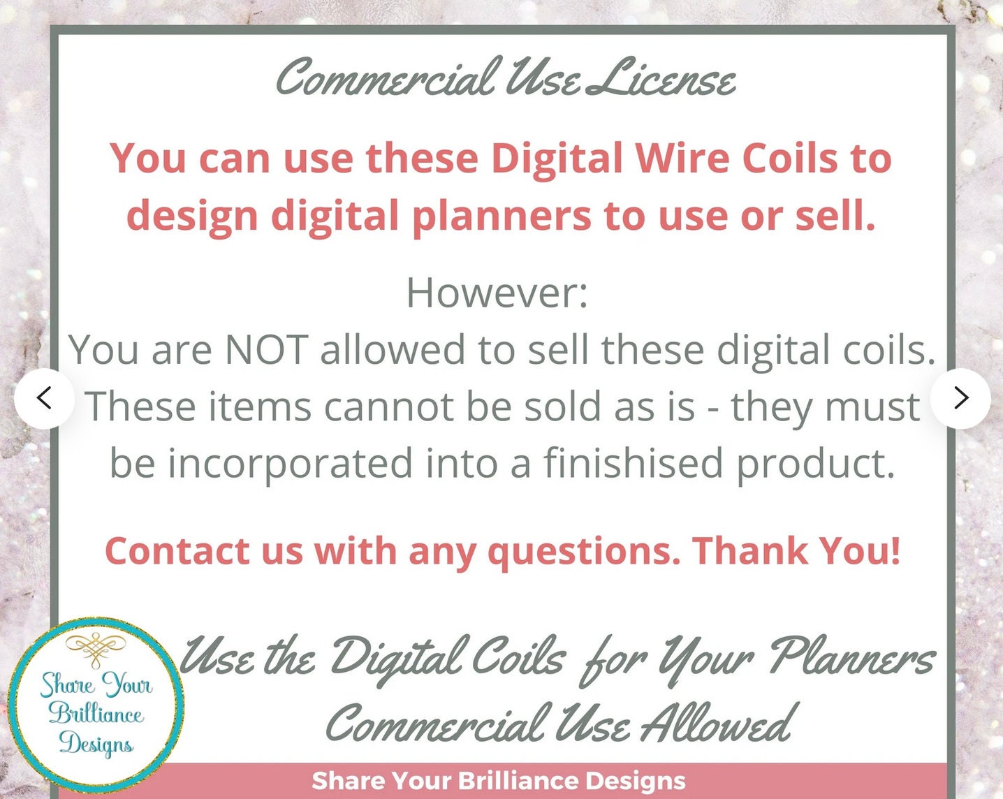 Set 1: Colorful Wire Coils Binder Rings for Digital Planners 18 PNG ...