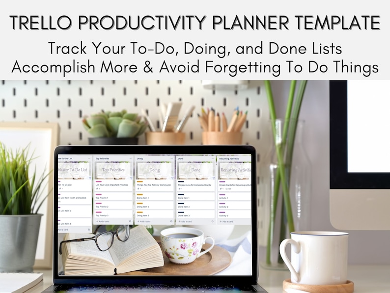 Trello Planner Example Trello Board Productivity Planner - Kanban - To-do Lists - Project ...