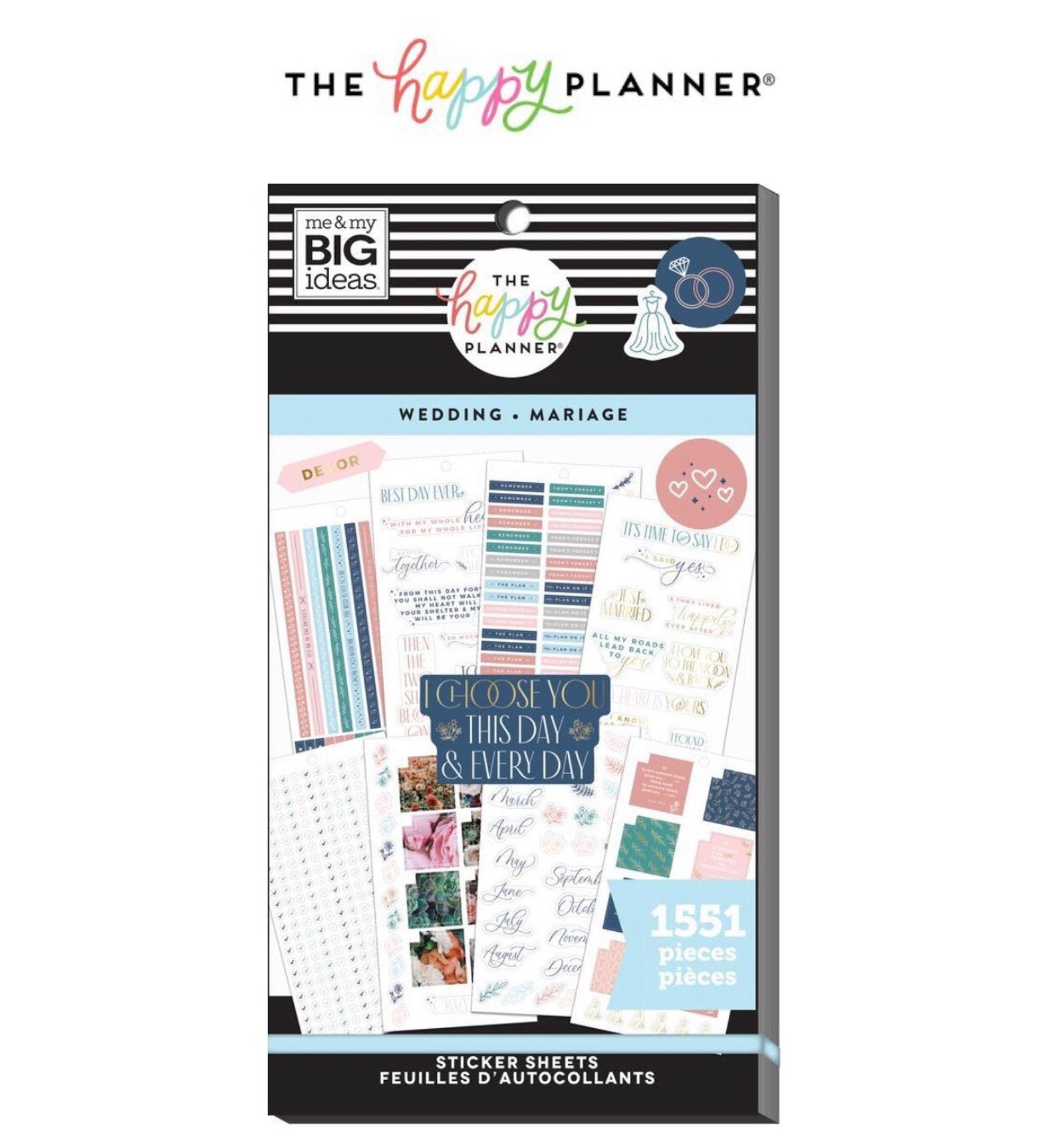 MAMBI Create 365 the Happy Planner Wedding Sticker Book 1551 Etsy