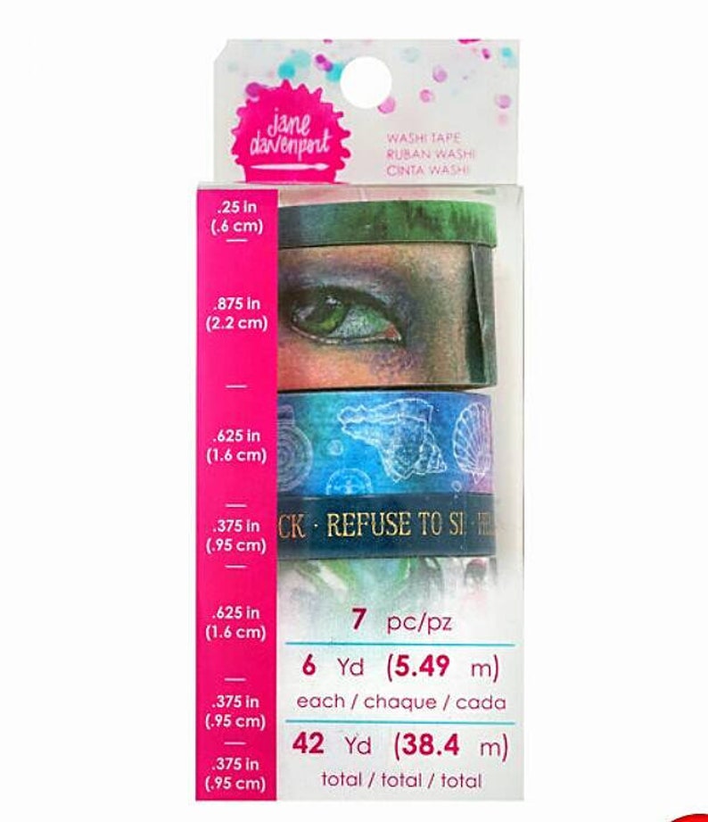 Jane Davenport Artomology Washi Sheets 4//pkg-washi Mermaids
