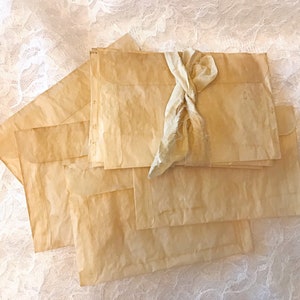 12 Vintage Look Envelopes Paper Ephemera Supplies Junk Journal Supplies  Small Craft Envelopes Decorative Envelopes Invitations 