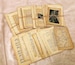 1800s-1900s Vintage Book Pages Assorted Vintage Book Pages 25 pc - Junk Journal Supply, Vintage Paper, Vintage Crafts, Craft Kit 