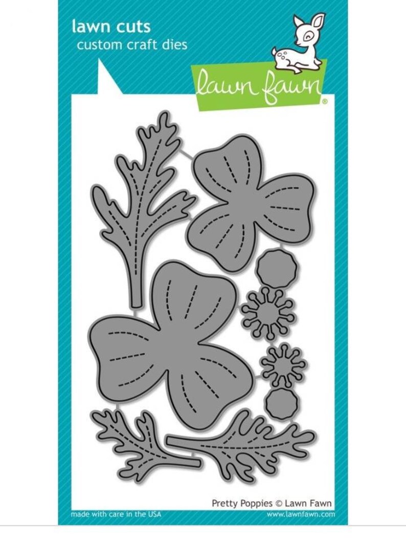 Lawn Fawn Die Pretty Poppies