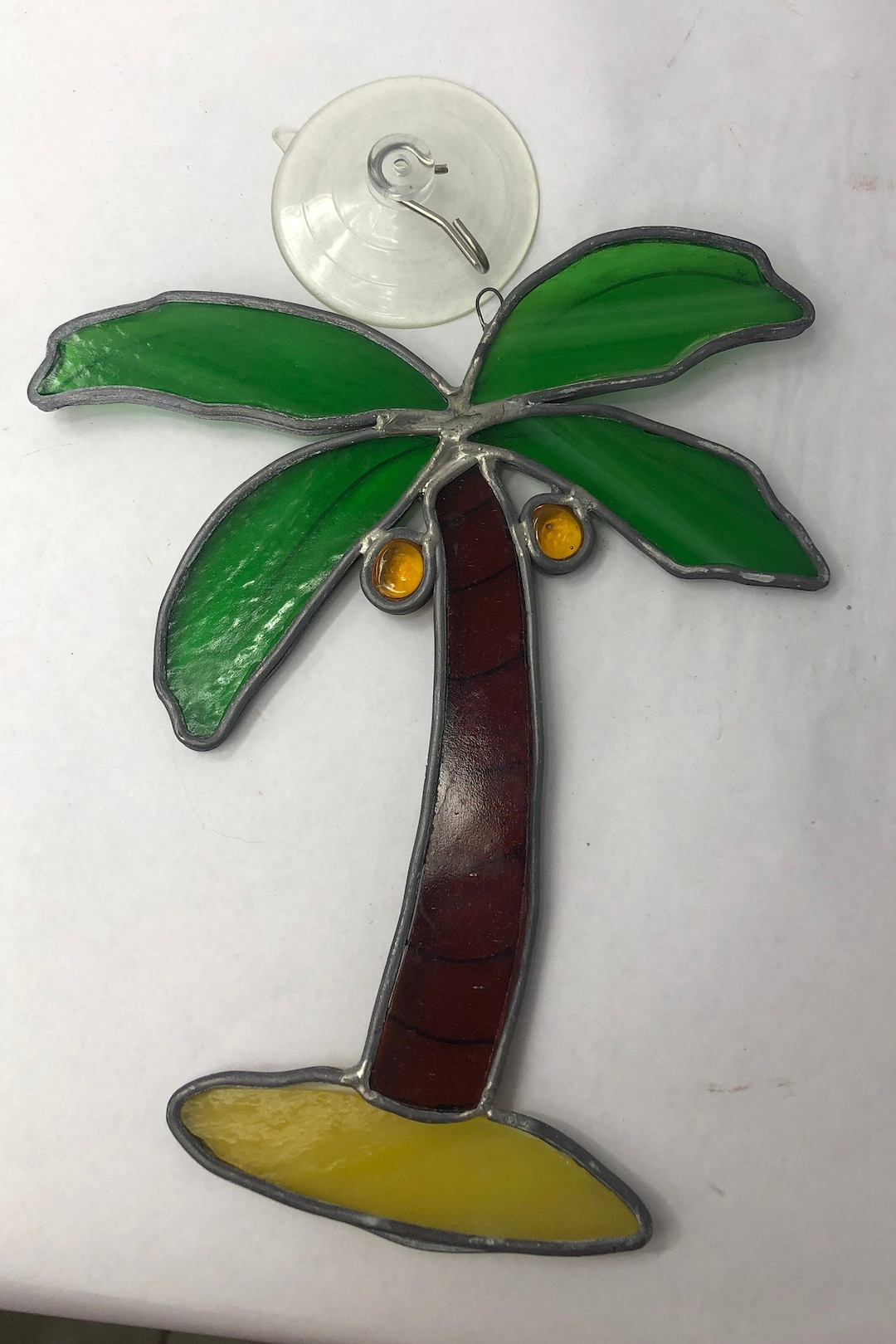 Palm Tree Stained Glass Suncatcher Etsy