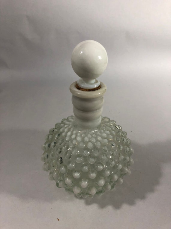 Opalescent Hobnail Glass Perfume Bottle Hobnail perfume bottle | Etsy