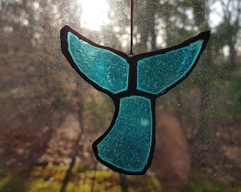 Whale, Stained Glass, Sun Catcher