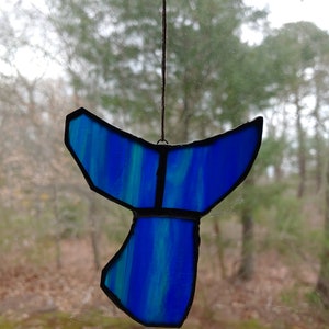 Whale, Stained Glass, Sun Catcher