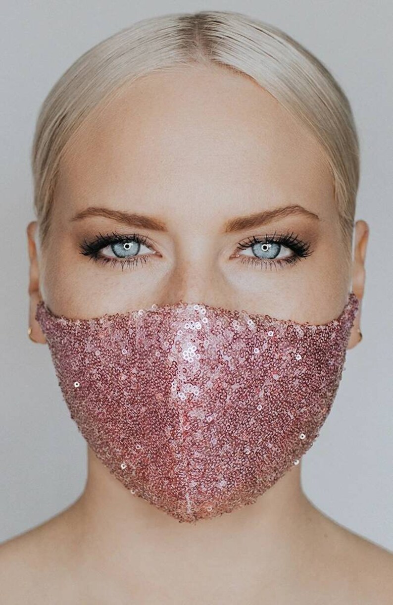 Beautiful Sequin Face Mask. Etsy