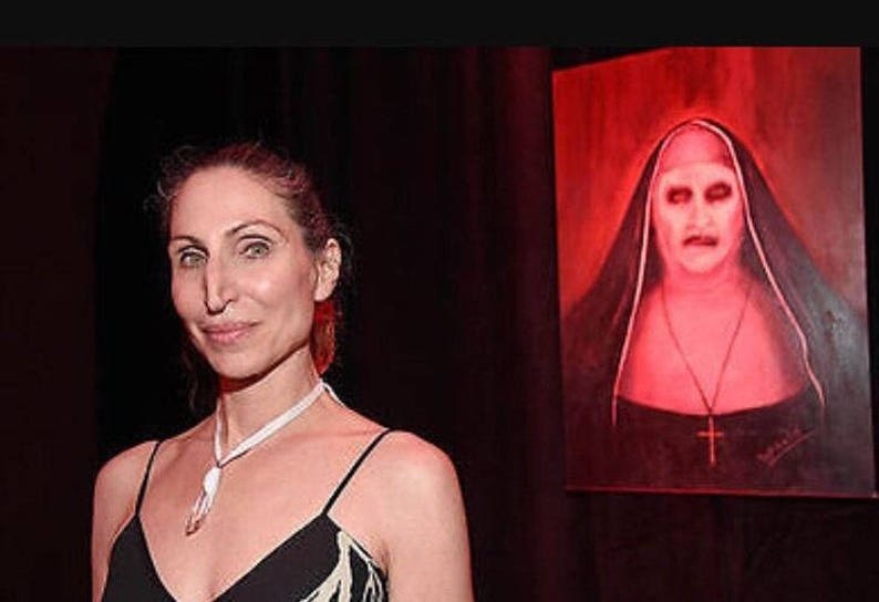 The Conjuring 2 Demon Nun Valak Painting James Wan Annabelle Etsy