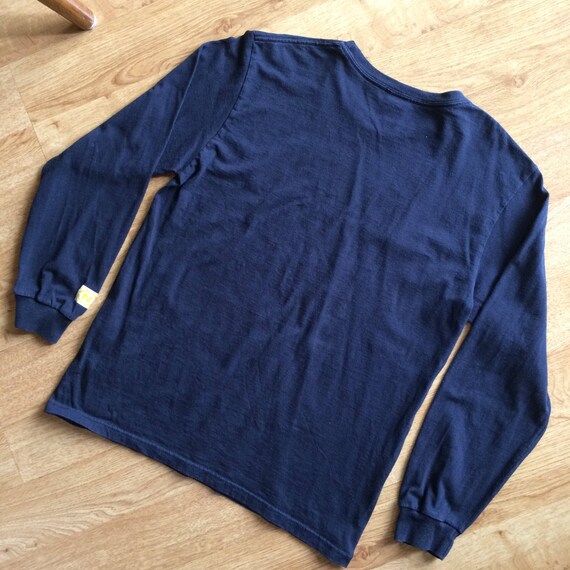 90's Nautical Jeans Co.Navy blue long sleeve crew… - image 2