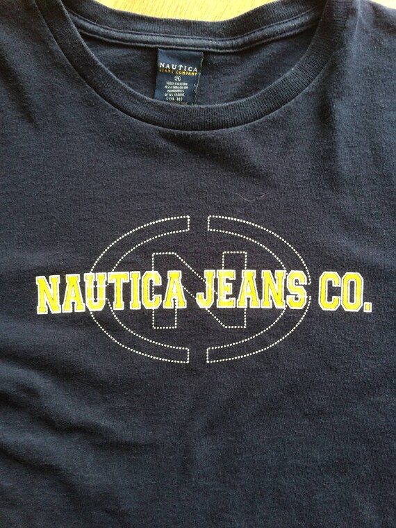 90's Nautical Jeans Co.Navy blue long sleeve crew… - image 3