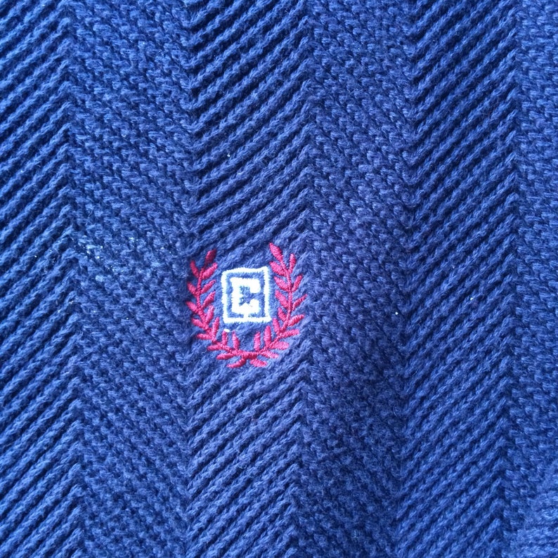 100/% Cotton Vintage 90/'s Blue Chaps crew neck pulloverSweater Made in Indonesia. Size Medium