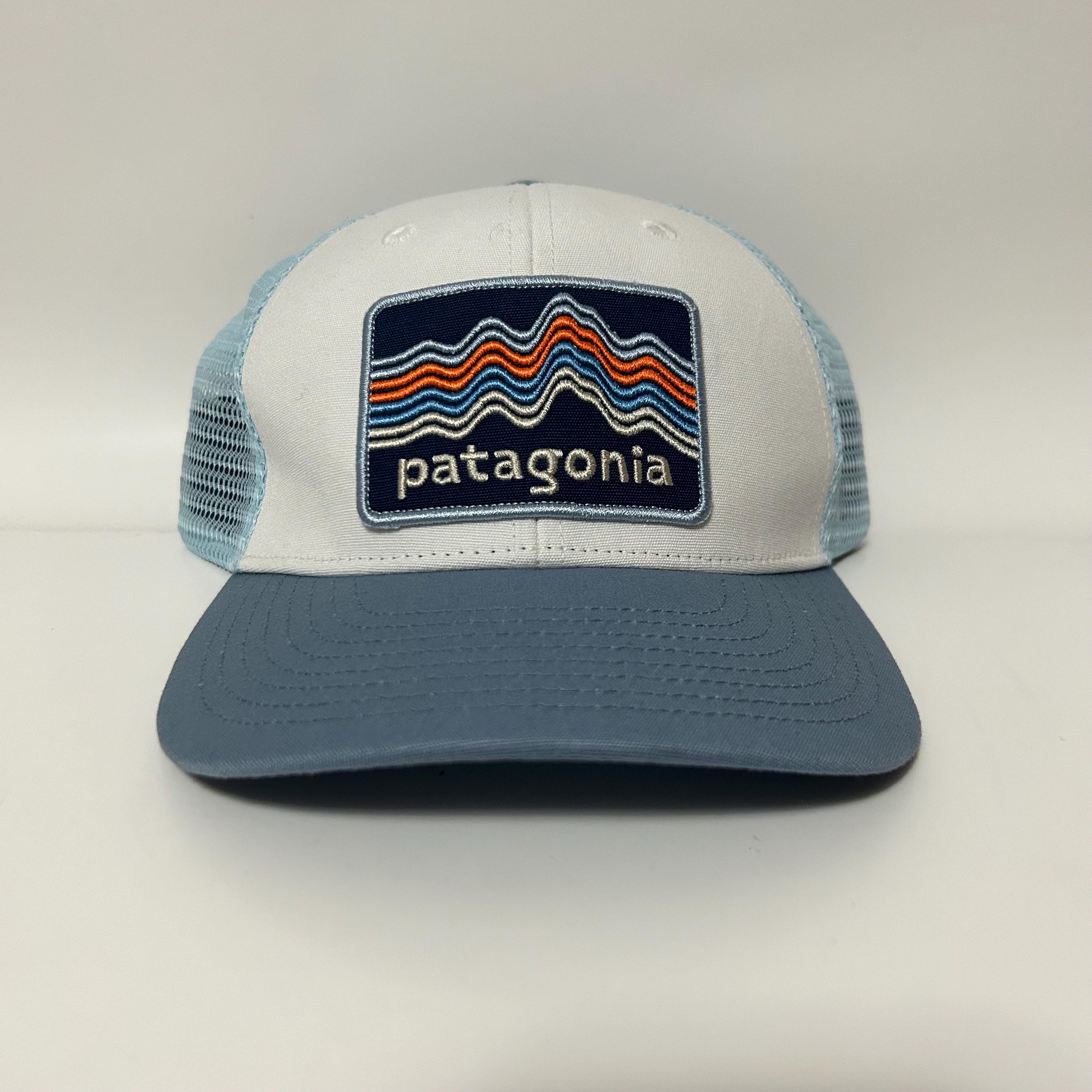patagonia キャップ　90s Vintage 90's Dead Stock Genuine Authentic Patagonia Blue
