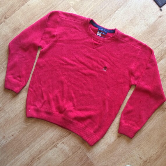 tommy hilfiger pink crew neck