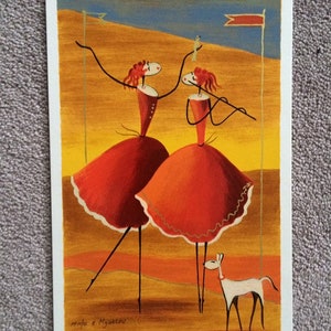 Vintage 80’s Ester Myatlov “Enchanted” AP Signed Ltd Edition 10/75 serigraph with COA