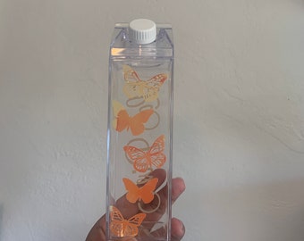Butterfly Cup | Holographic Butterfly | Milk Carton Cup