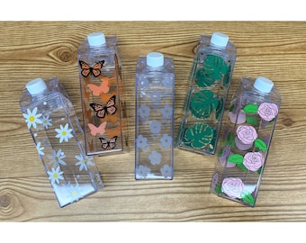 Milk Carton Milk Cup | Cute Water Bottle | Custom Bottle