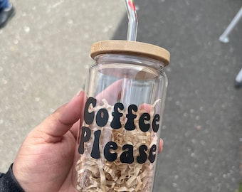Coffee Cup | Glass Can Cup | Beer Can Glass | Cup for Iced Coffee