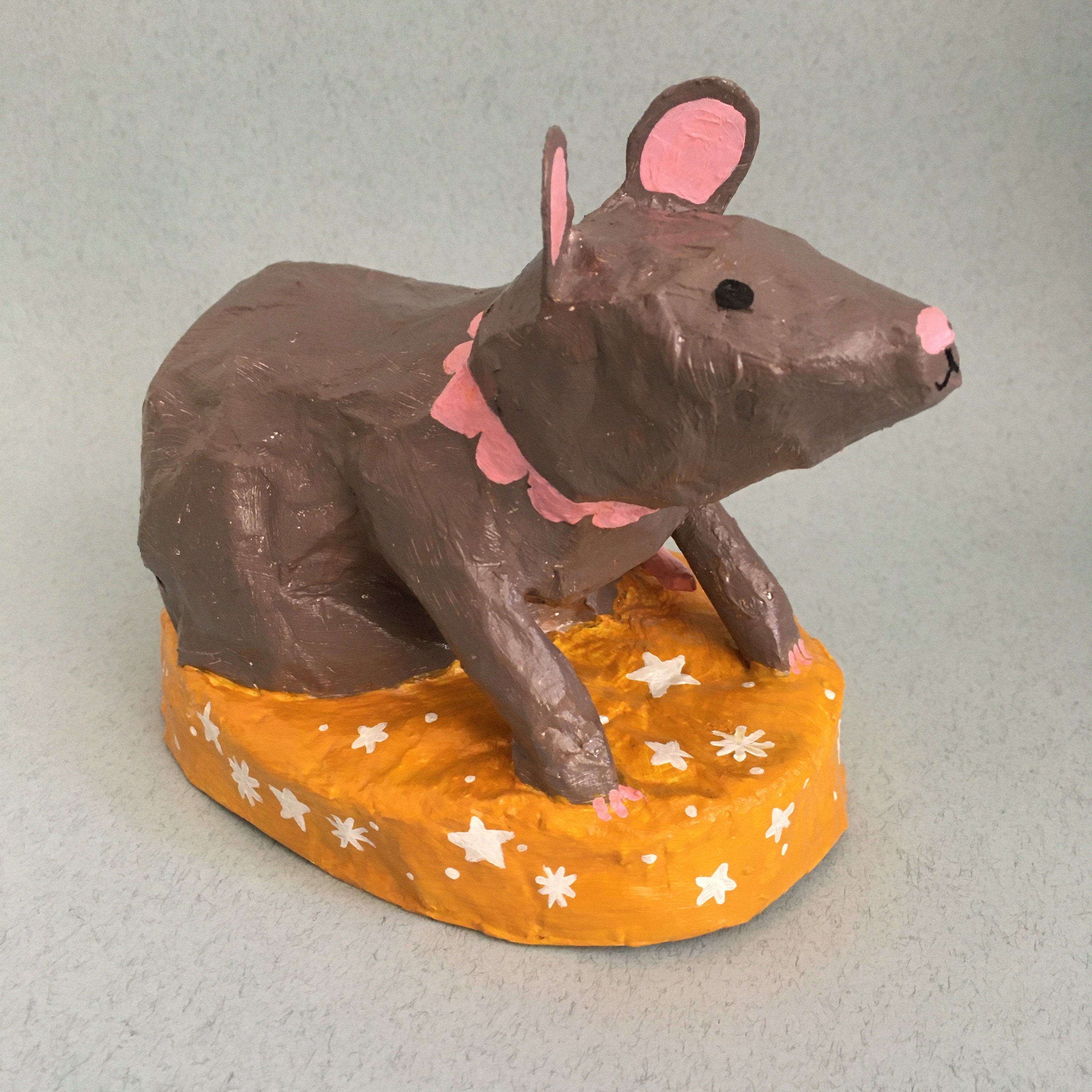 Little Rat Paper Mache Sculpture Objet D'art Home Decor Etsy UK