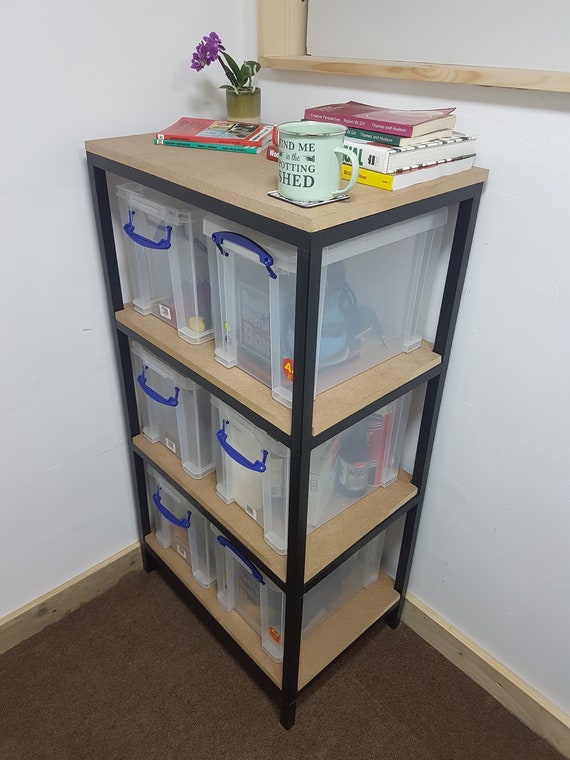 DIY Plans Steel Square Tube Shelving Unit really Useful Etsy