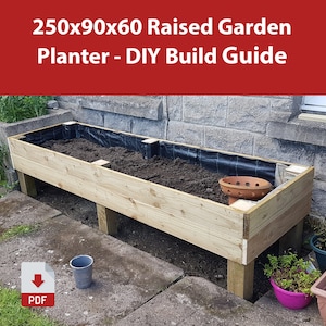 Erhöhter Garten-Übertopf - 2.5 Meter lang - DIY Planen und Bauen Anleitung