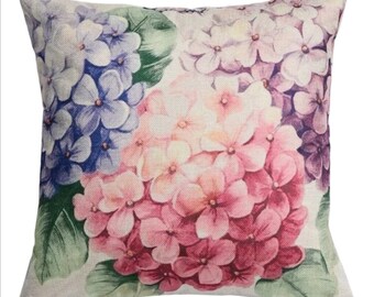hydrangea cushion covers