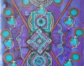 Esoterica original mixed media art