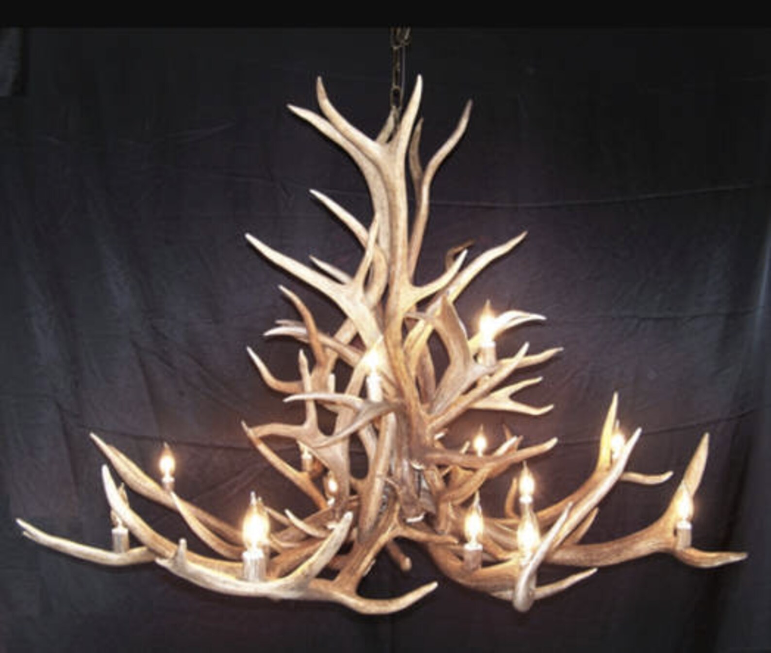Real Elk Antler Chandelier Rustic Chandelier Elk Chandelier Etsy