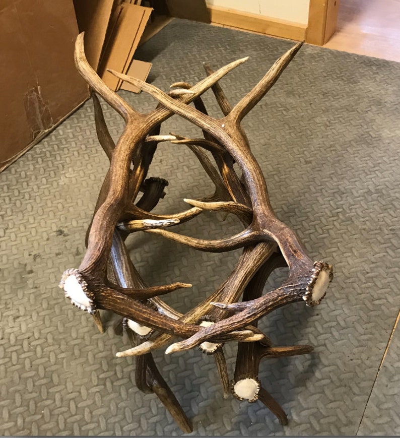 Coffee Table Real Elk Antler Furniture Rustic Furniture Coffee Table