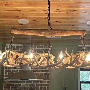 Wild Wild West Deer Antler Ox Yoke Pendant Chandelier Rustic Kitchen Island Dining Room Ceiling Individually Handcrafted For Excellence